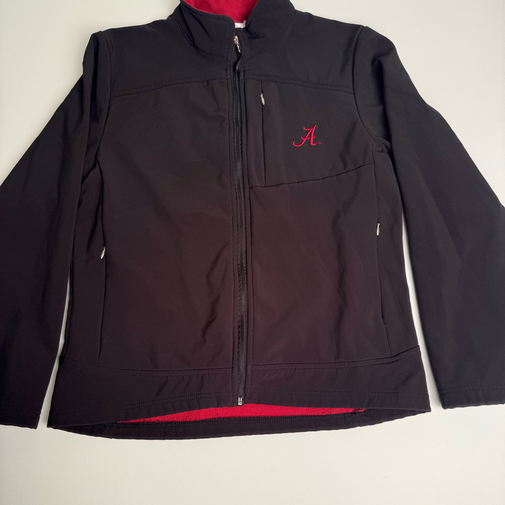 Alabama Crimson Tide Full-Zip Softshell Jacket Men’s Large Black/Red